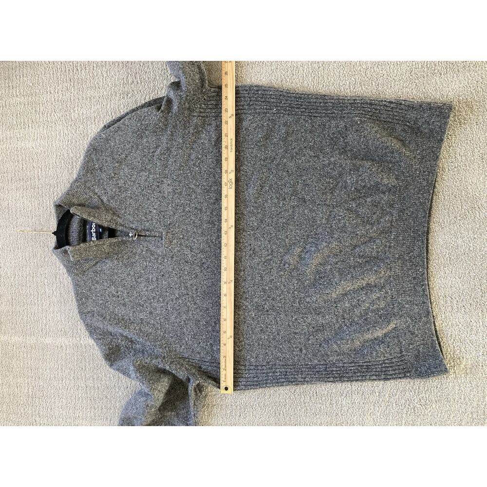 Barbour Essential Tisbury Quarter Zip Wool Silk Jumper Sweater Men’s XXL Preppy - Picture 8 of 8